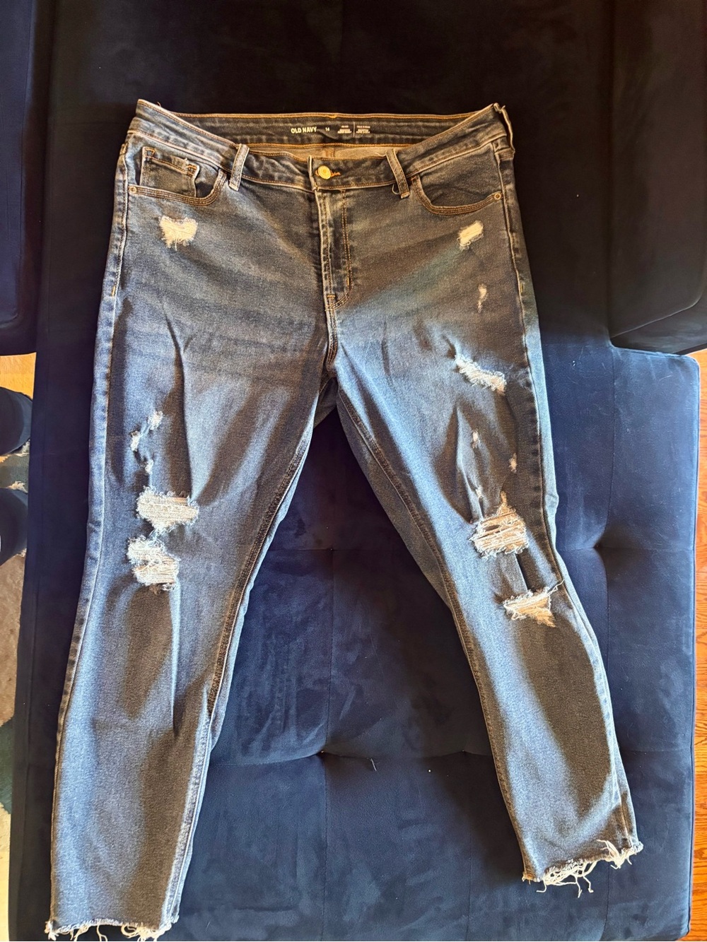Old Navy Rockstar Grey-Blue Skinny Jeans